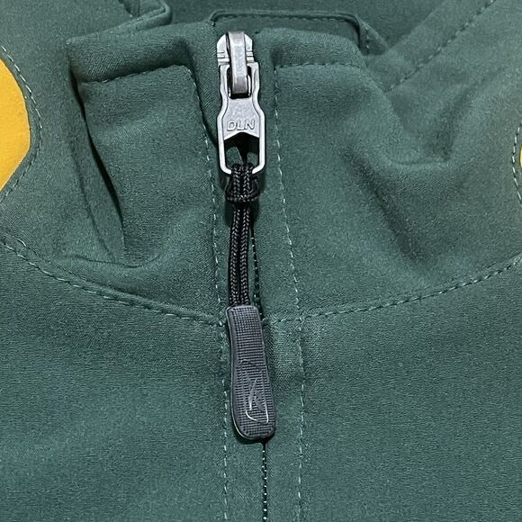 VTG Reebok Green Bay Packers Jacket Men XXL 2XL Hard Shell On Field Windbreaker - Picture 3 of 12